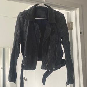 BLANK NYC Suede Blue Jacket